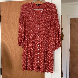 Madewell floral mini dress
